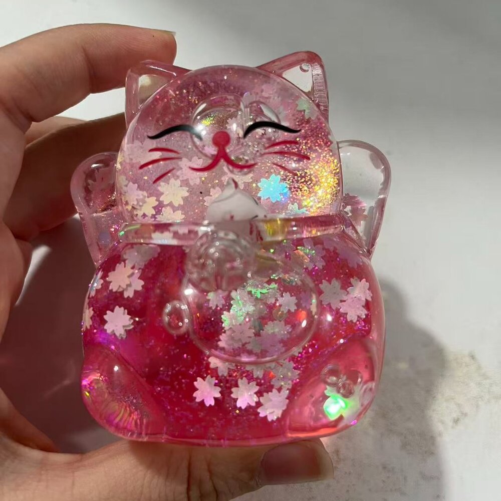 DIY quicksand lucky cat